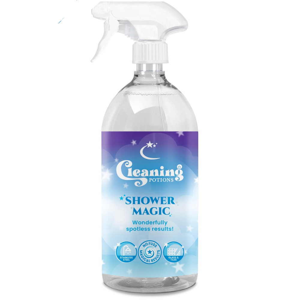 Cleaning Potions Shower Magic For a Self Cleaning Spray Protection Against Limescale Build Up.