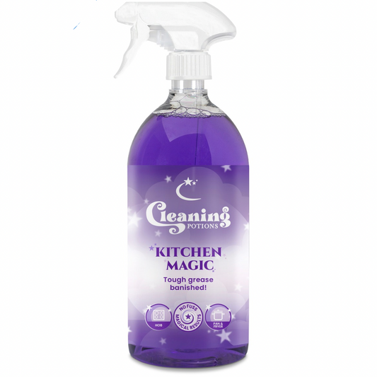 Cleaning Potions Kitchen Magic For Tough Baked On Food Grease Hobs Pans & Air Fryers